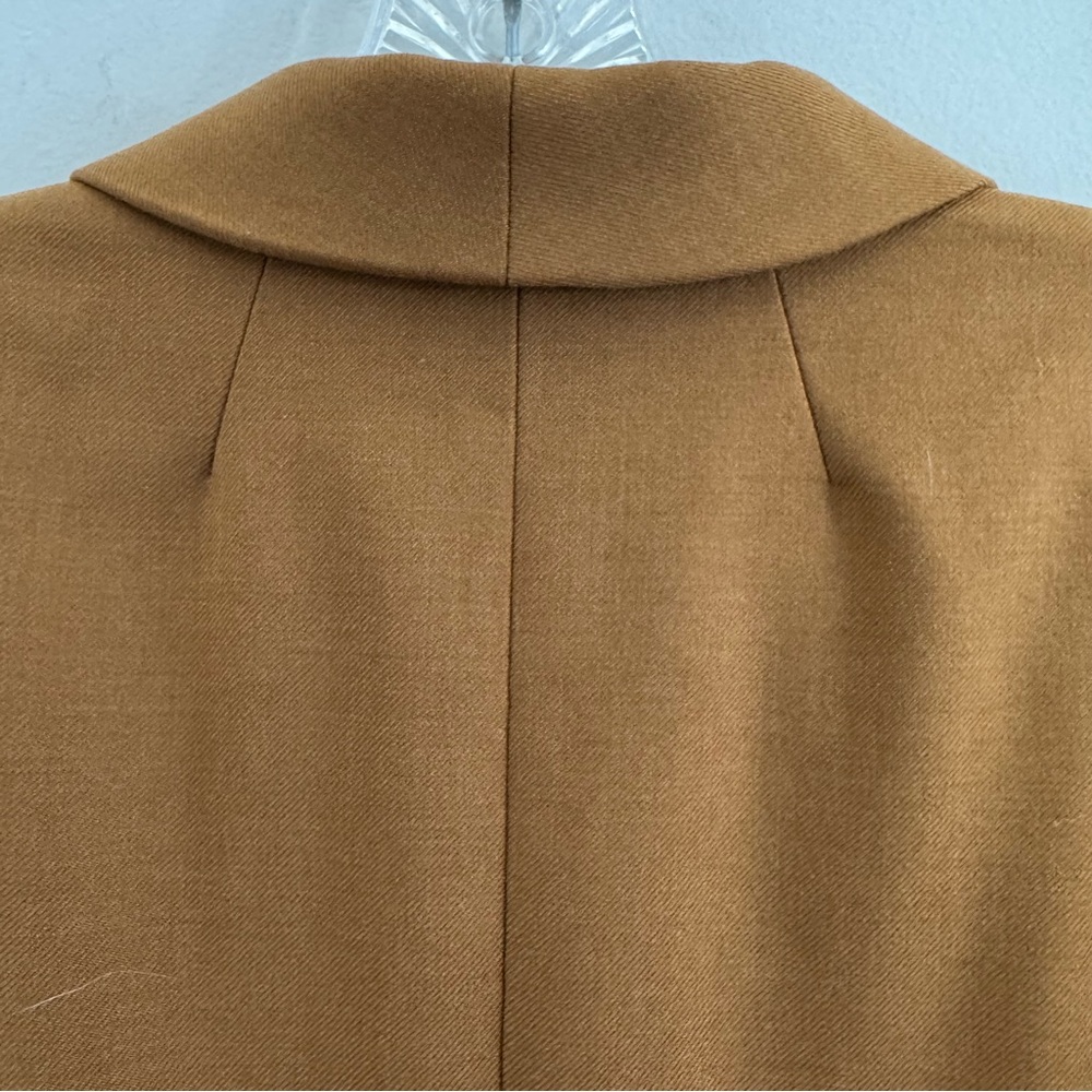 J.Crew Parke Blazer Caramel Wool Flannel #J5627 Classic Jacket Women’s Size 10 - Picture 5 of 16